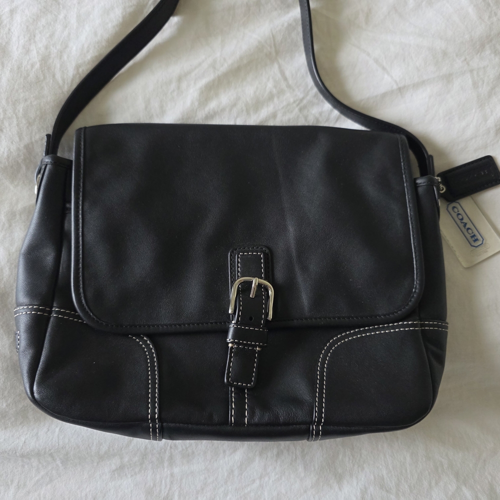 Coach Black Leather Bag